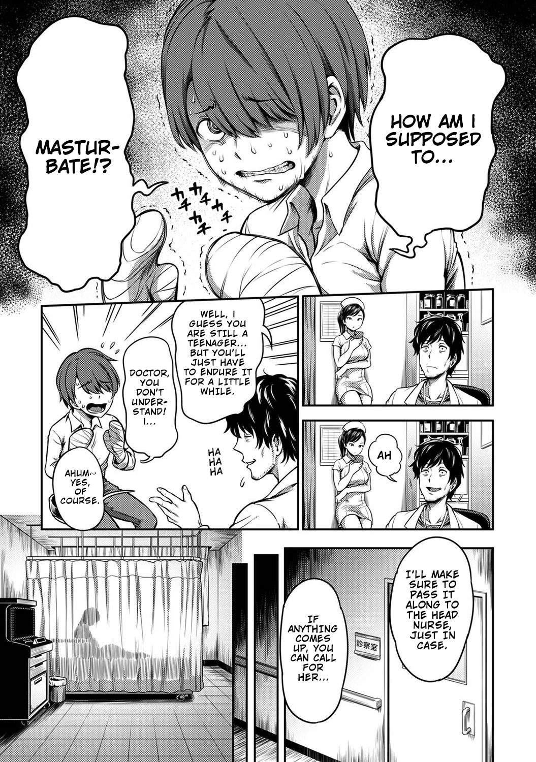 Semen Extraction Ward ~Life in a hospital where a nurse with a cruel personality manages your orgasms~ | Sakusei Byoutou ~Seikaku Saiaku no Nurse shika Inai Byouin de Shasei Kanri Seikatsu~ porn comic picture 4