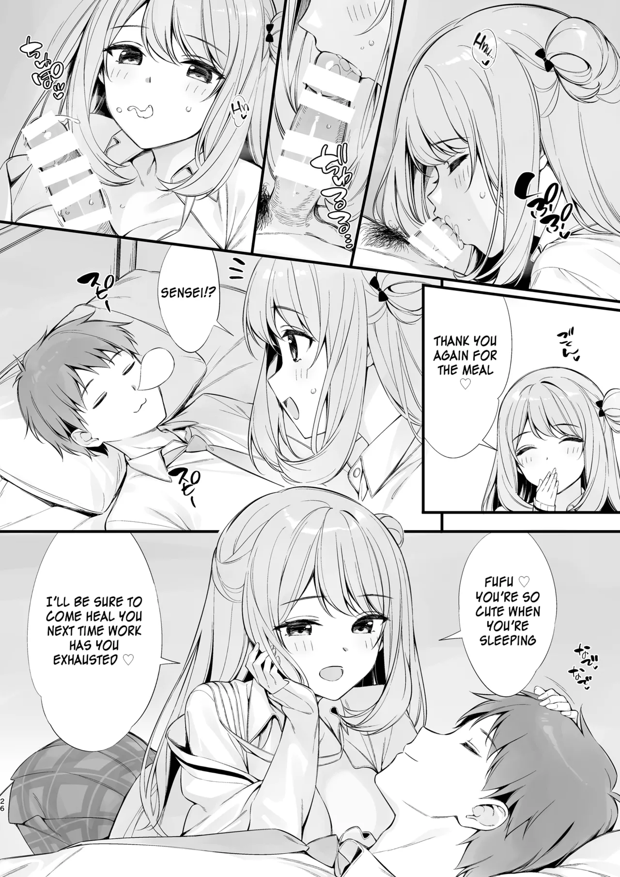 Sensei, are you sleeping? May I assault you? | Sensei, Nechattan desu ka? Osocchattemo Ii desu ka? porn comic picture 25