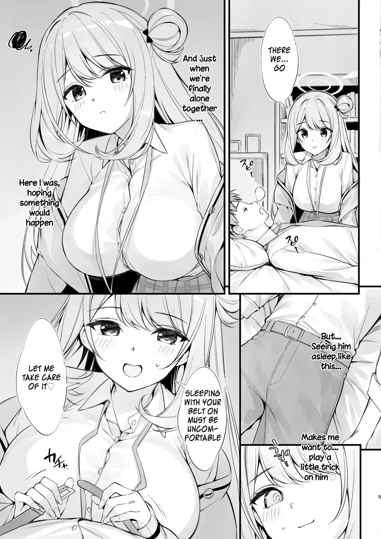 Sensei, are you sleeping? May I assault you? | Sensei, Nechattan desu ka? Osocchattemo Ii desu ka? porn comic picture 4