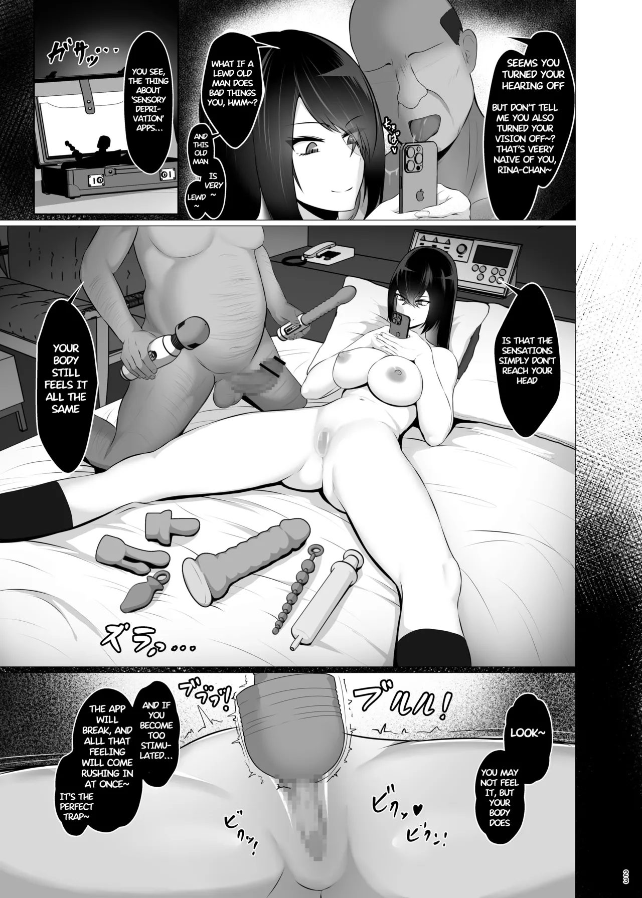 Sensory Deprivation X Sugar Daddy: Ha? As If I'd Feel Good, Dumbass! | Kankaku Shadan x Papakatsu: Ha? Watashi ga Kanjiteru Wakenai Daro Baka ga porn comic picture 23