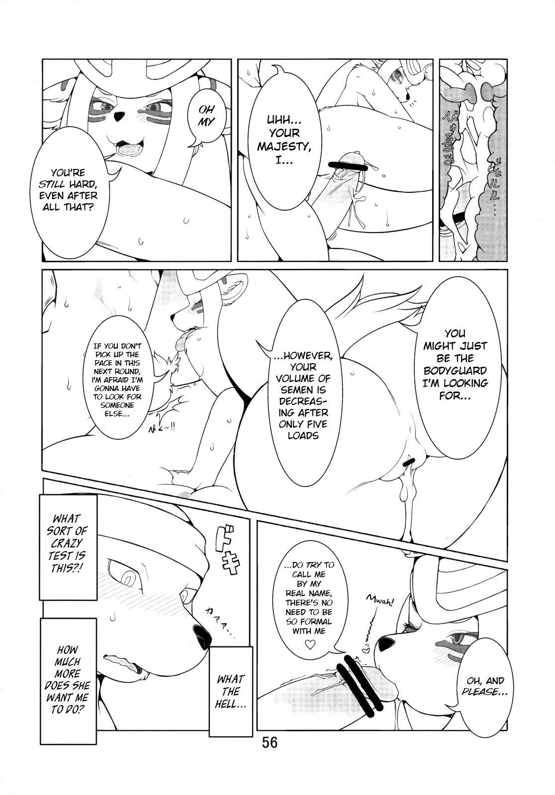 Serving the Queen porn comic picture 4