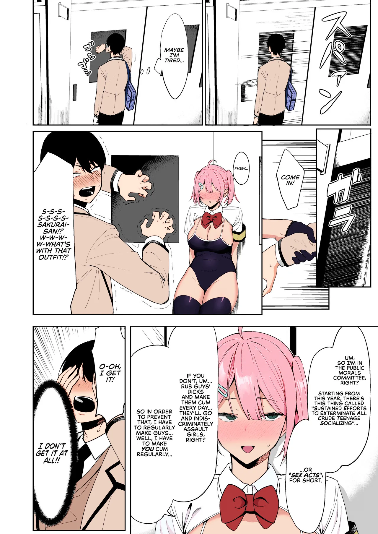 SEX ACTS with a Member of the Public Moral Committee | Fuuki Iin to Fuuzoku Katsudou porn comic picture 13