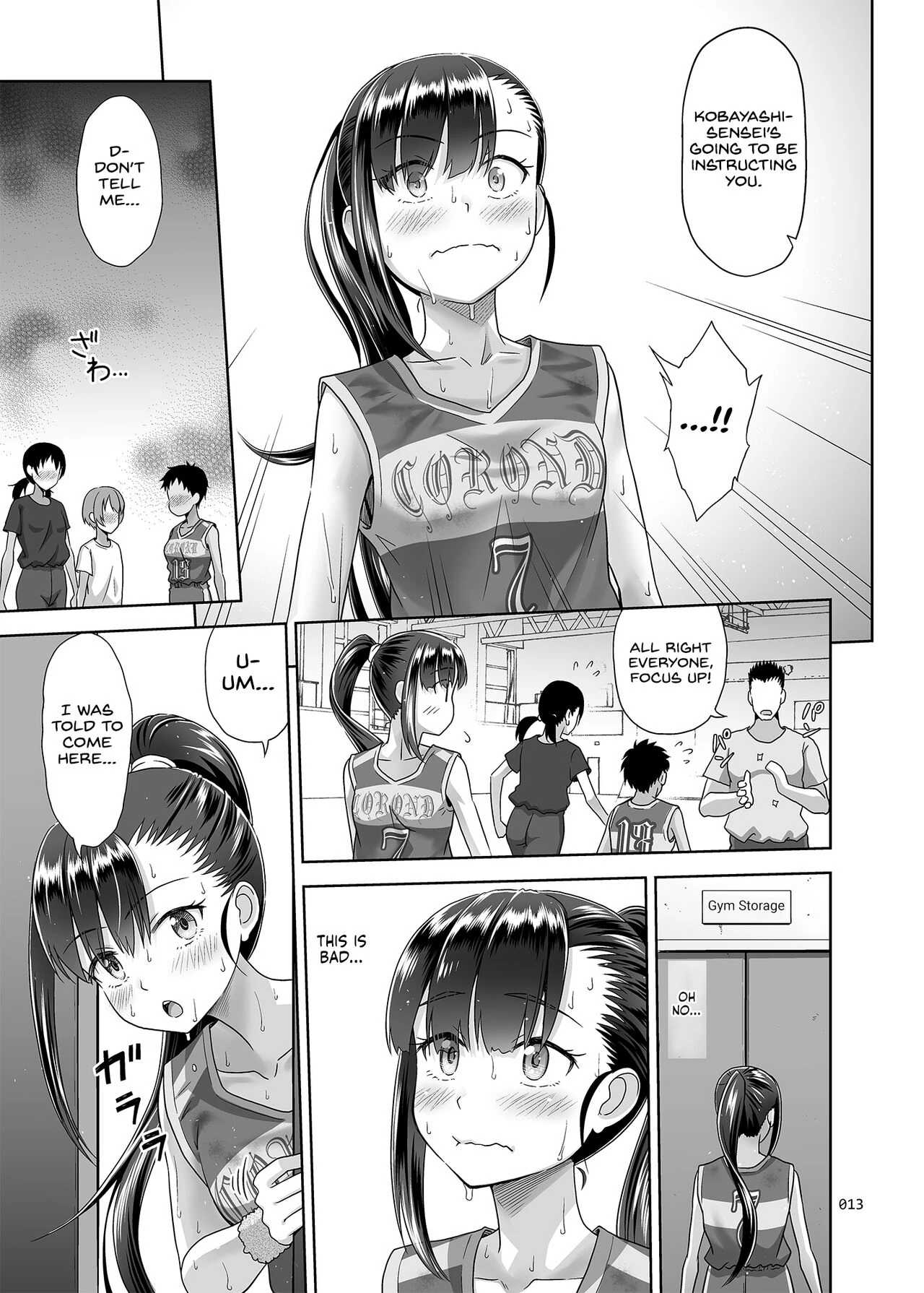 Sex Instructor 3 | Seishidouin no Oshigoto 3 Mushiatsui Taiiku Souko de Iron na Renshuu o Shitemitara Asedaku ni Natta porn comic picture 12