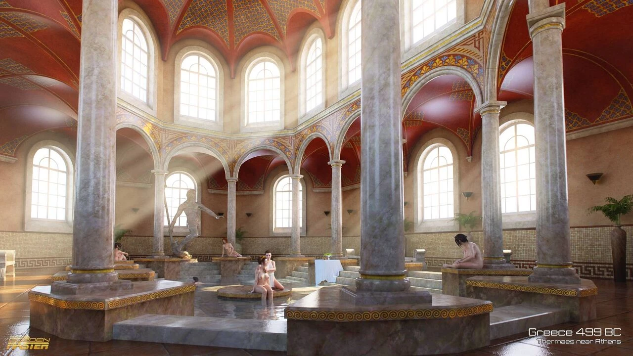 Sex Patrol - Hot Greek Baths porn comic picture 15