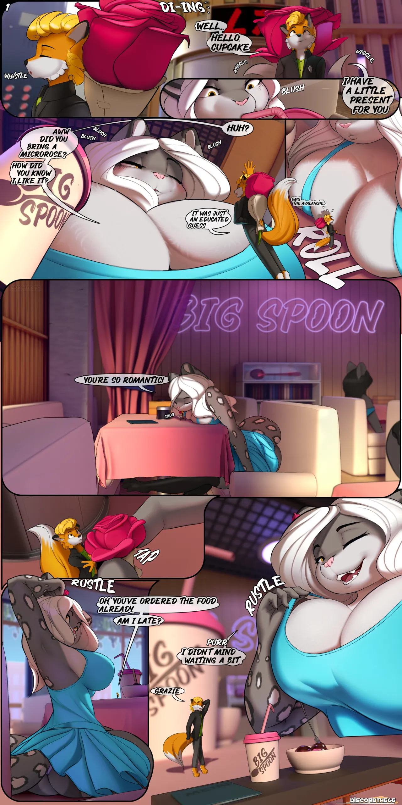 Sharing the seat / Big spoon! porn comic picture 3