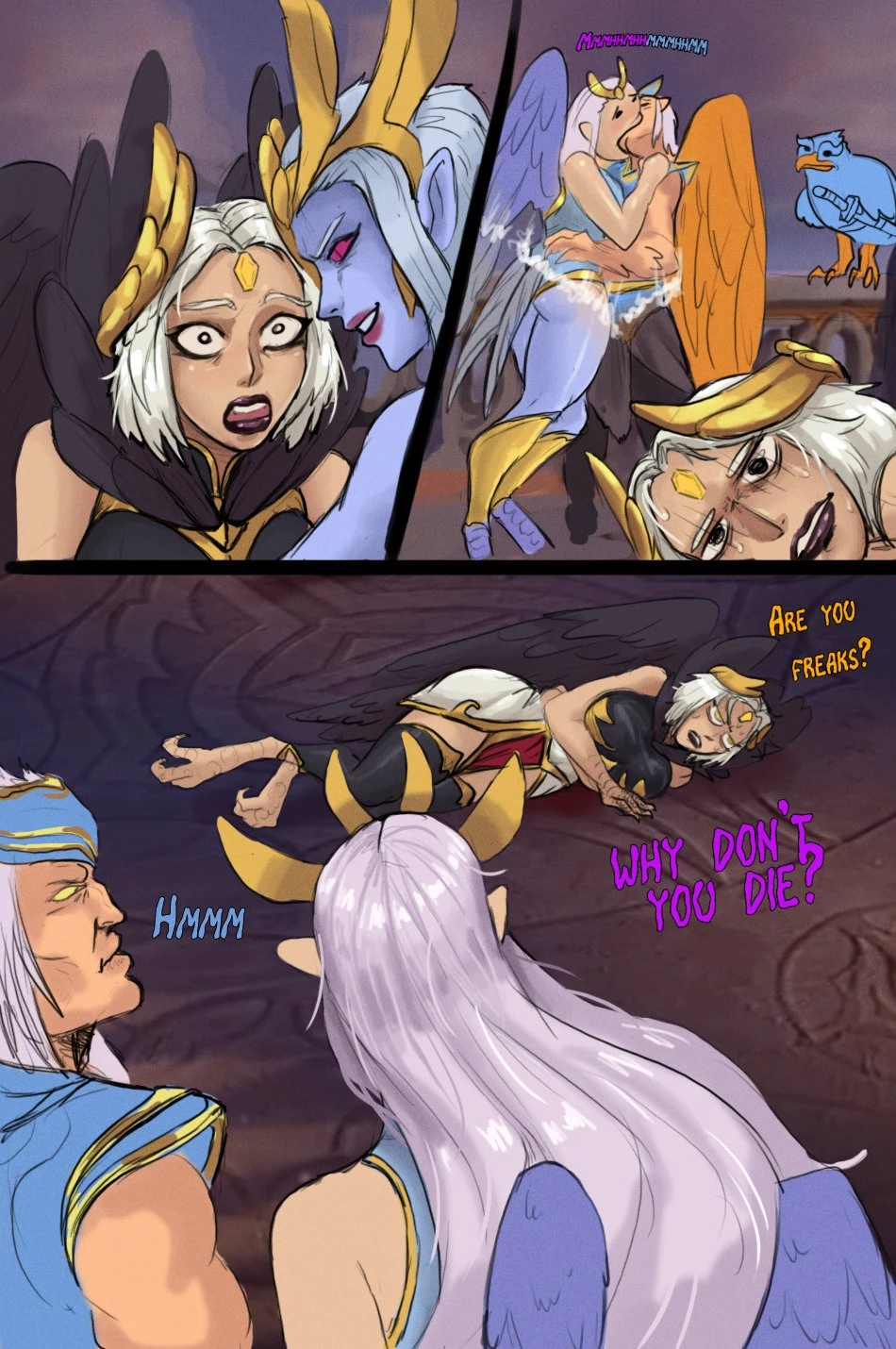 She didn't die at the end of Crownfall porn comic picture 2