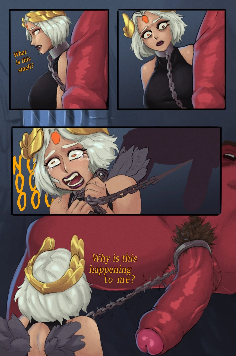 She didn't die at the end of Crownfall porn comic picture 6