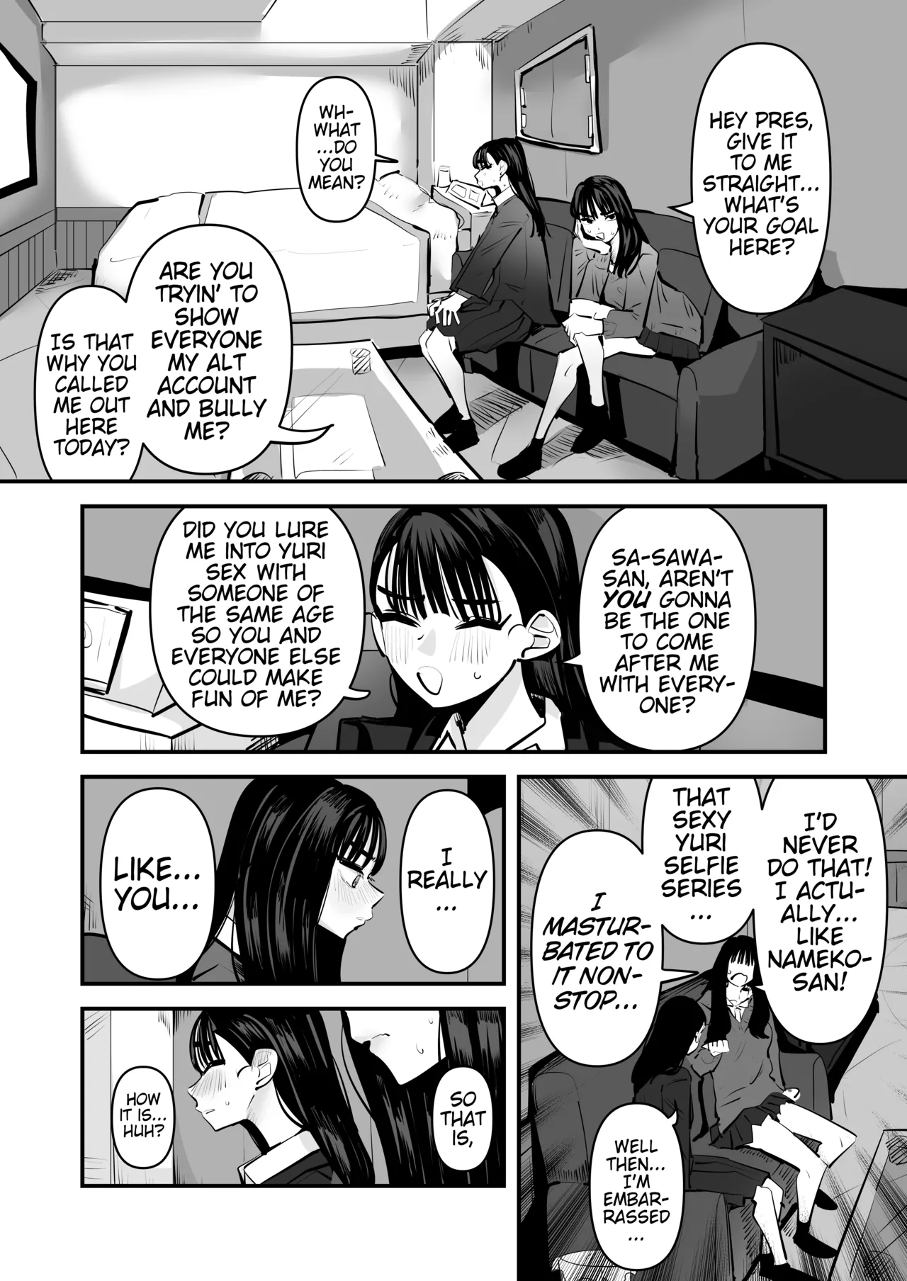 She's Crazy Good at Yuri Sex Despite Being the Student President and it Seriously Pisses Me Off | Iincho no Kuse ni Yuri Sex Chou Umakute Maji Mukatsuku porn comic picture 3