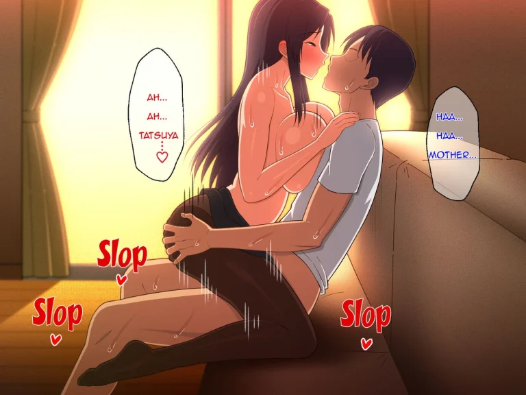 Shigoto Ningen de Kibishikatta Hahaoya wa Musuko to no Kinshin Koubi de Midara ni Aeide Jusei Suru|Strict Workaholic Mother is Gasping L porn comic picture 113