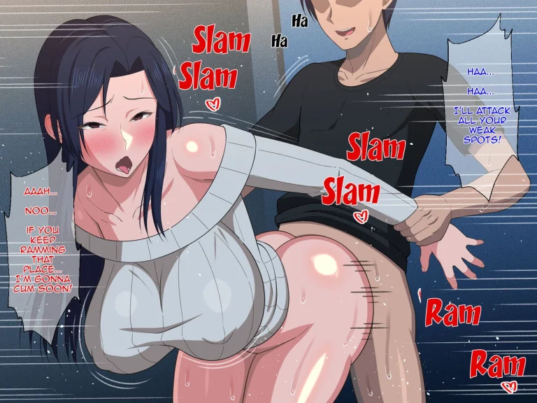 Shigoto Ningen de Kibishikatta Hahaoya wa Musuko to no Kinshin Koubi de Midara ni Aeide Jusei Suru|Strict Workaholic Mother is Gasping L porn comic picture 137