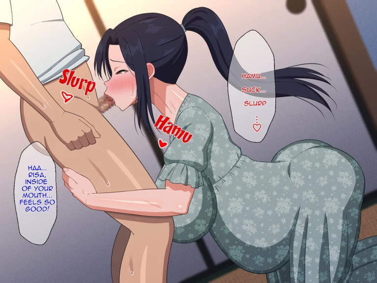 Shigoto Ningen de Kibishikatta Hahaoya wa Musuko to no Kinshin Koubi de Midara ni Aeide Jusei Suru|Strict Workaholic Mother is Gasping L porn comic picture 175