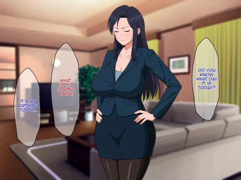 Shigoto Ningen de Kibishikatta Hahaoya wa Musuko to no Kinshin Koubi de Midara ni Aeide Jusei Suru|Strict Workaholic Mother is Gasping L porn comic picture 7