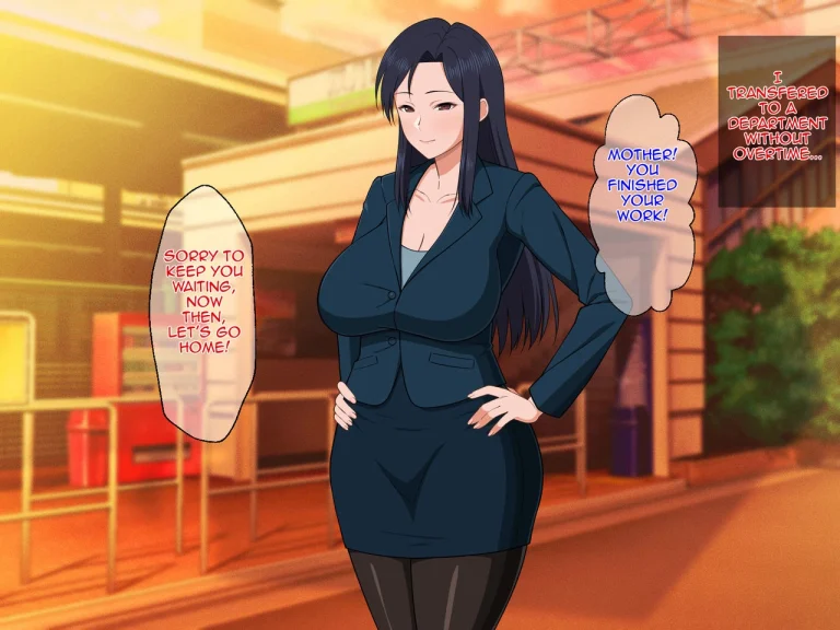 Shigoto Ningen de Kibishikatta Hahaoya wa Musuko to no Kinshin Koubi de Midara ni Aeide Jusei Suru|Strict Workaholic Mother is Gasping L porn comic picture 97