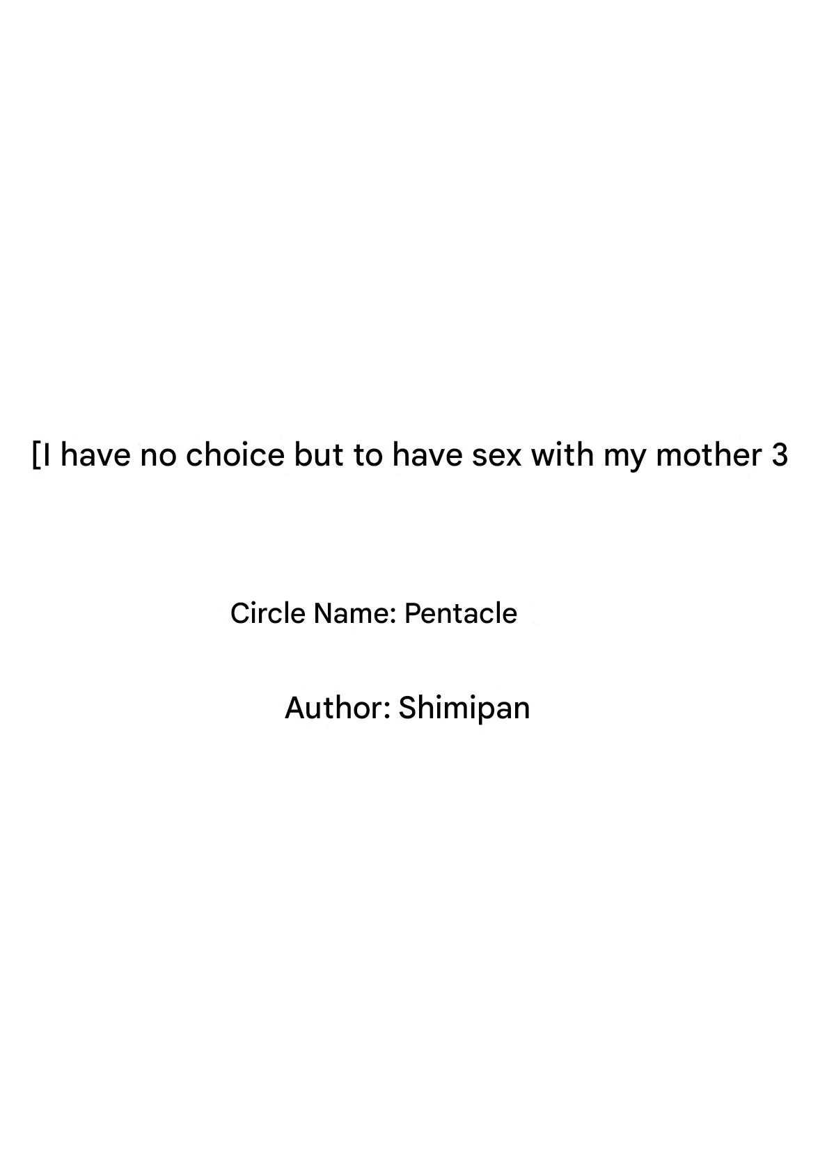 Shikatanaku Kaa-chan to Sex Shimasu 3 - I Have No Choice But to Sleep with My Mother 3 porn comic picture 29