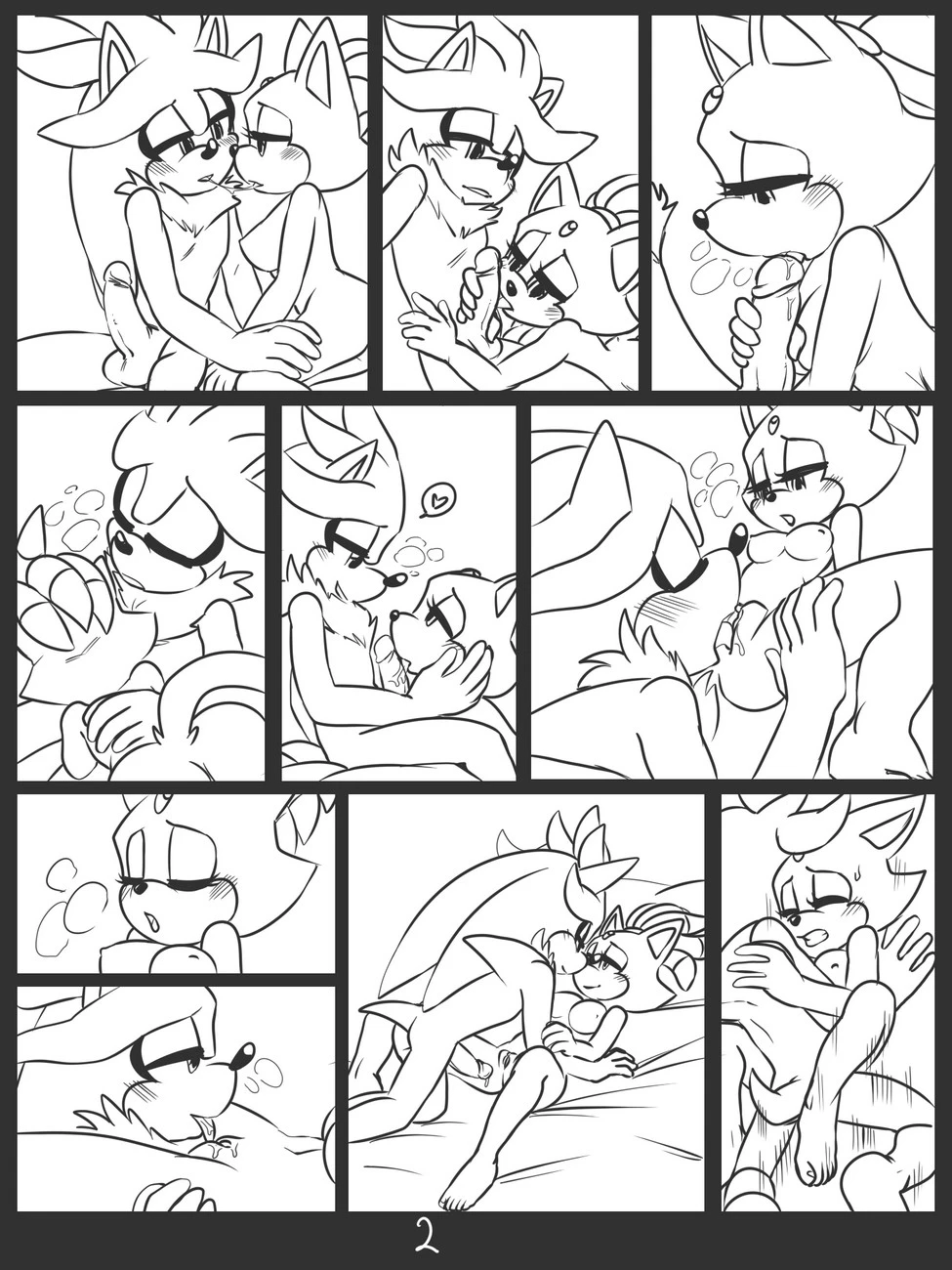 Silver and Blaze porn comic picture 2