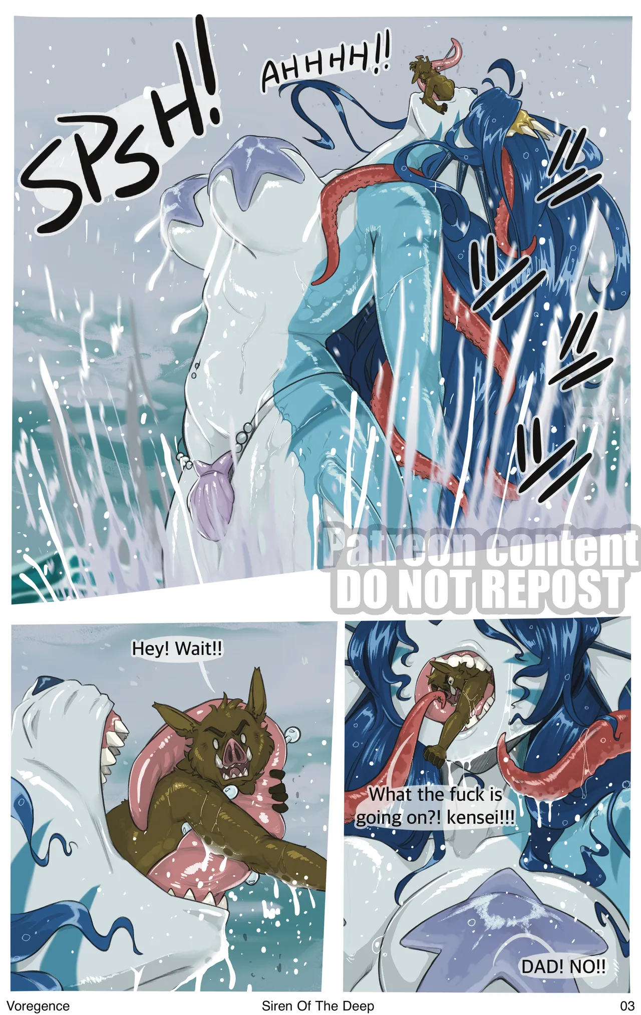 Siren of the Deep porn comic picture 4