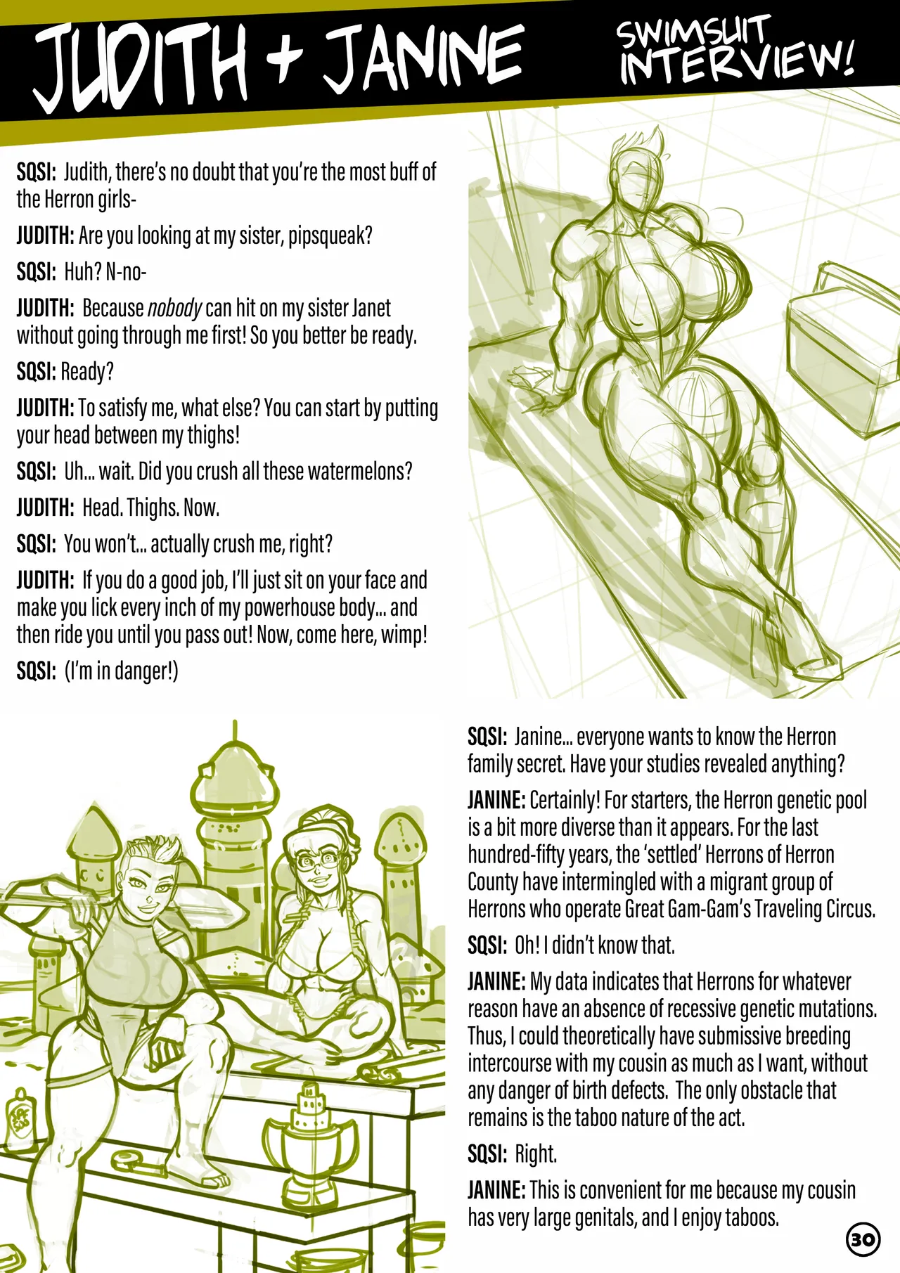 Size Queen Swimsuit Issue porn comic picture 31