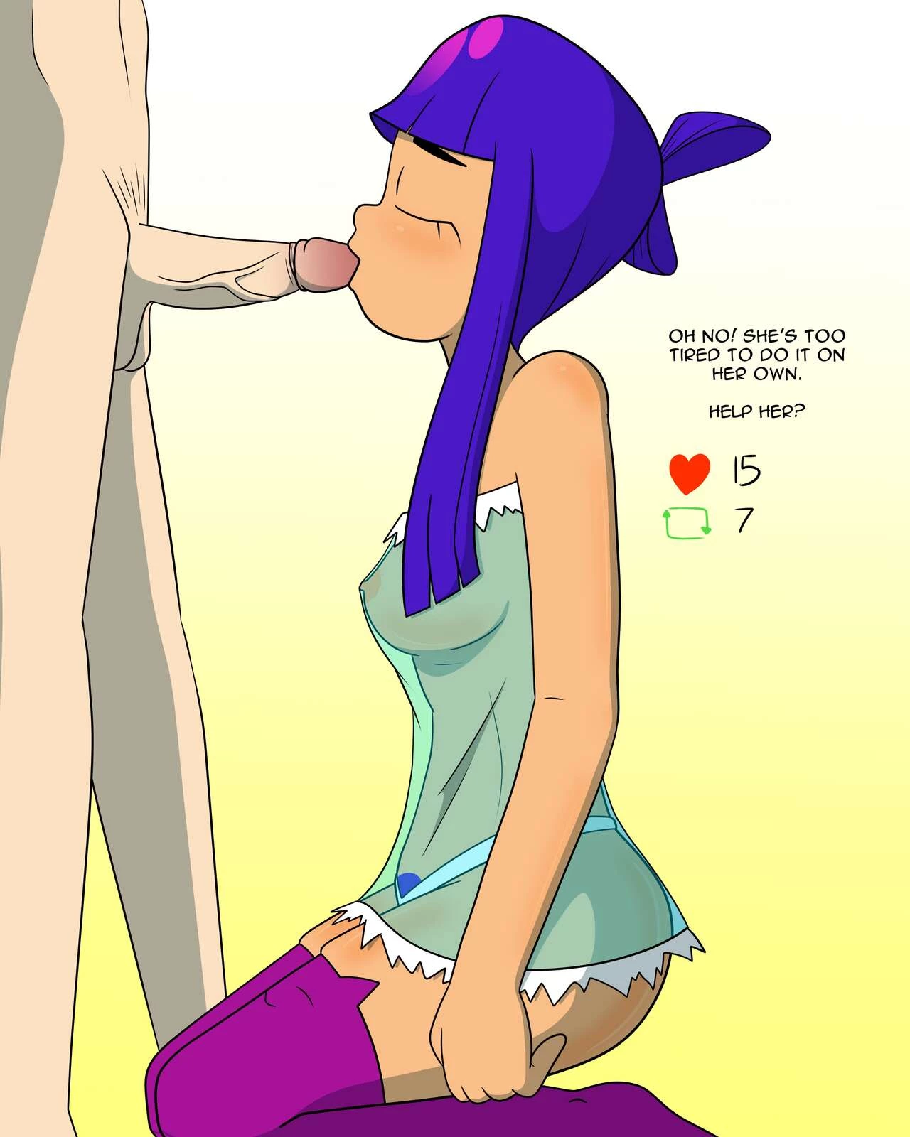Sleepy Miko game porn comic picture 2