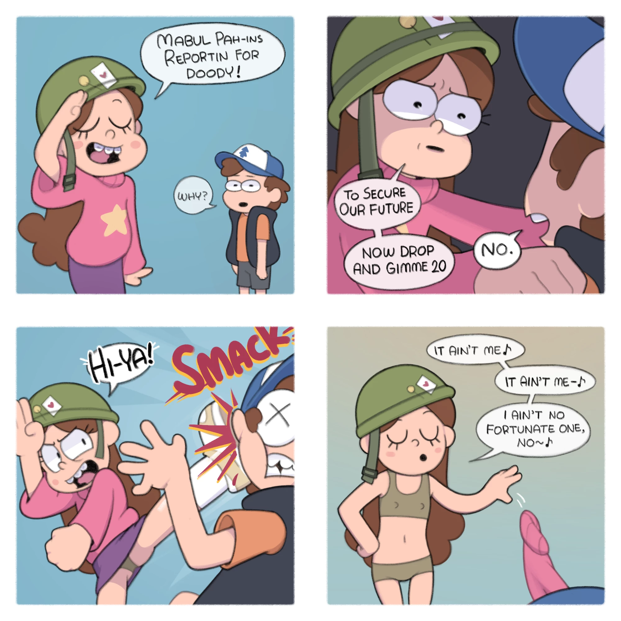 Soldier Dipper porn comic picture 1