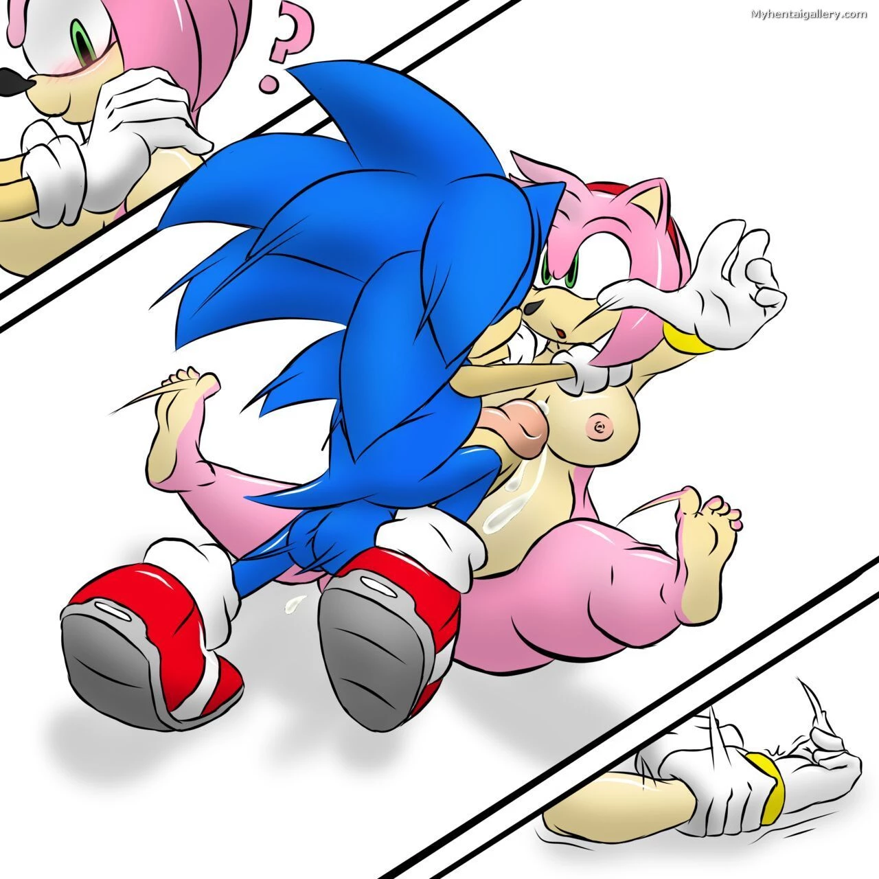 Sonic and Amy porn comic picture 9