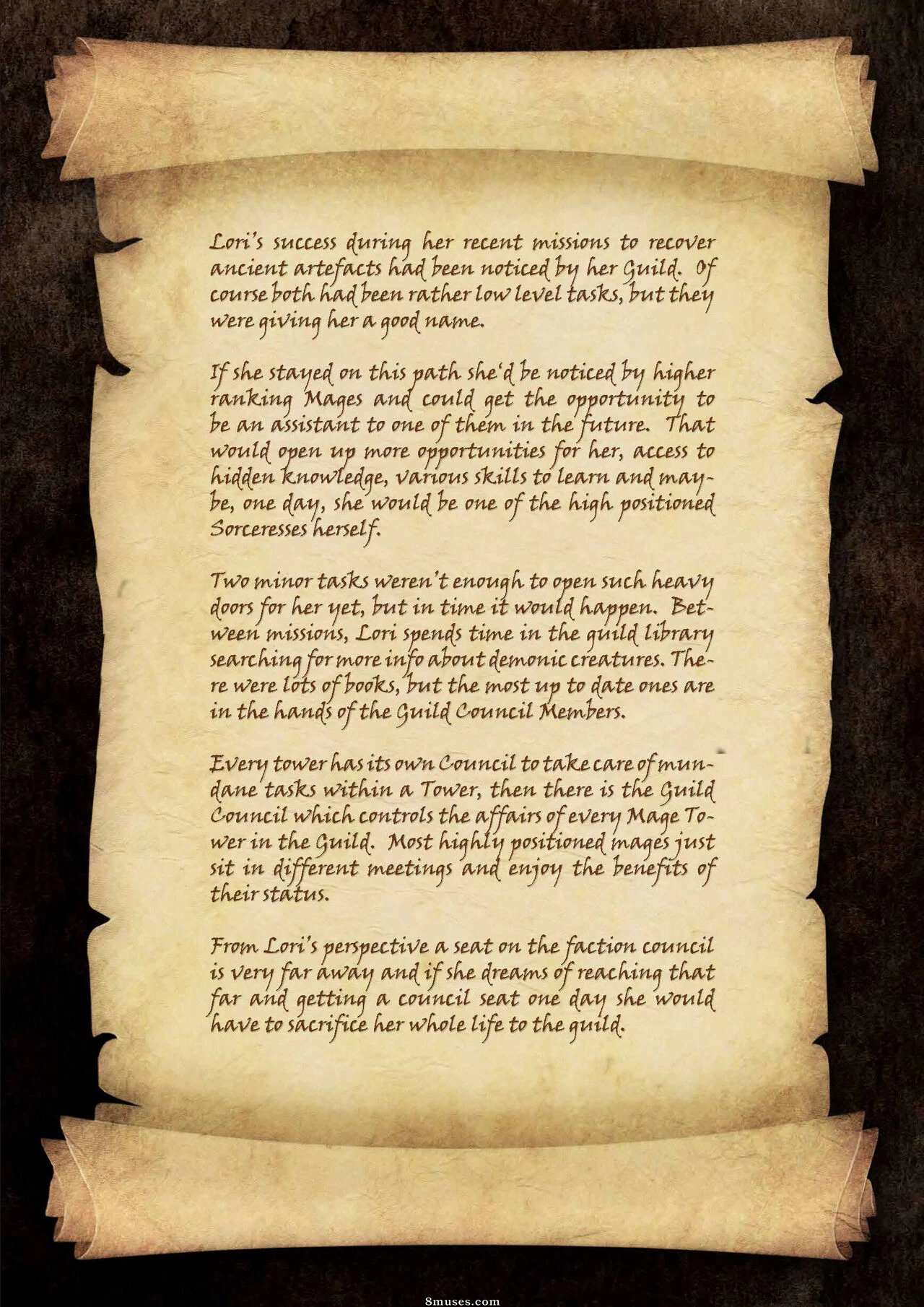 Sorceress Lori Sold To Demons porn comic picture 2