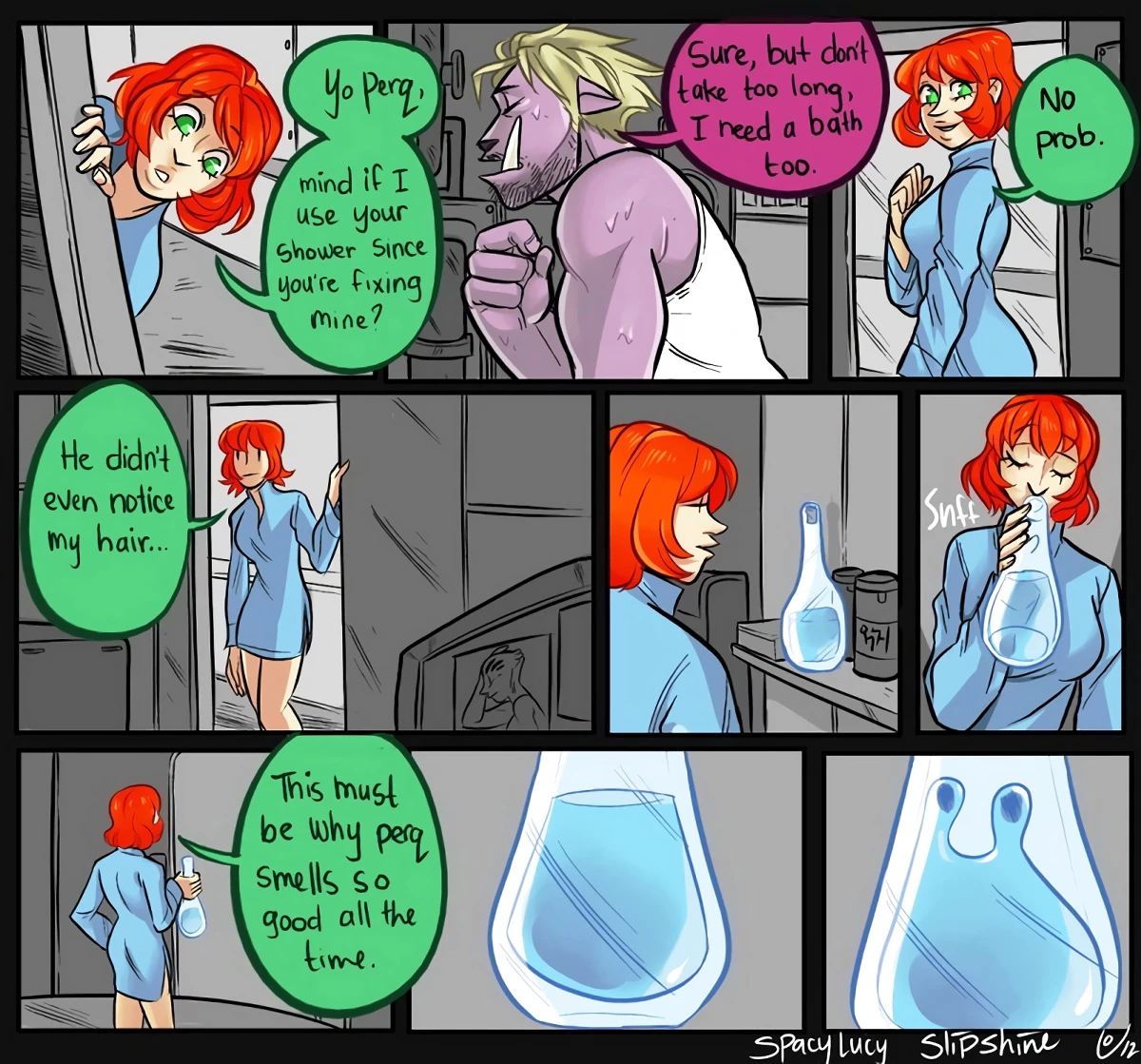 Spacy Lucy 5-9 porn comic picture 2