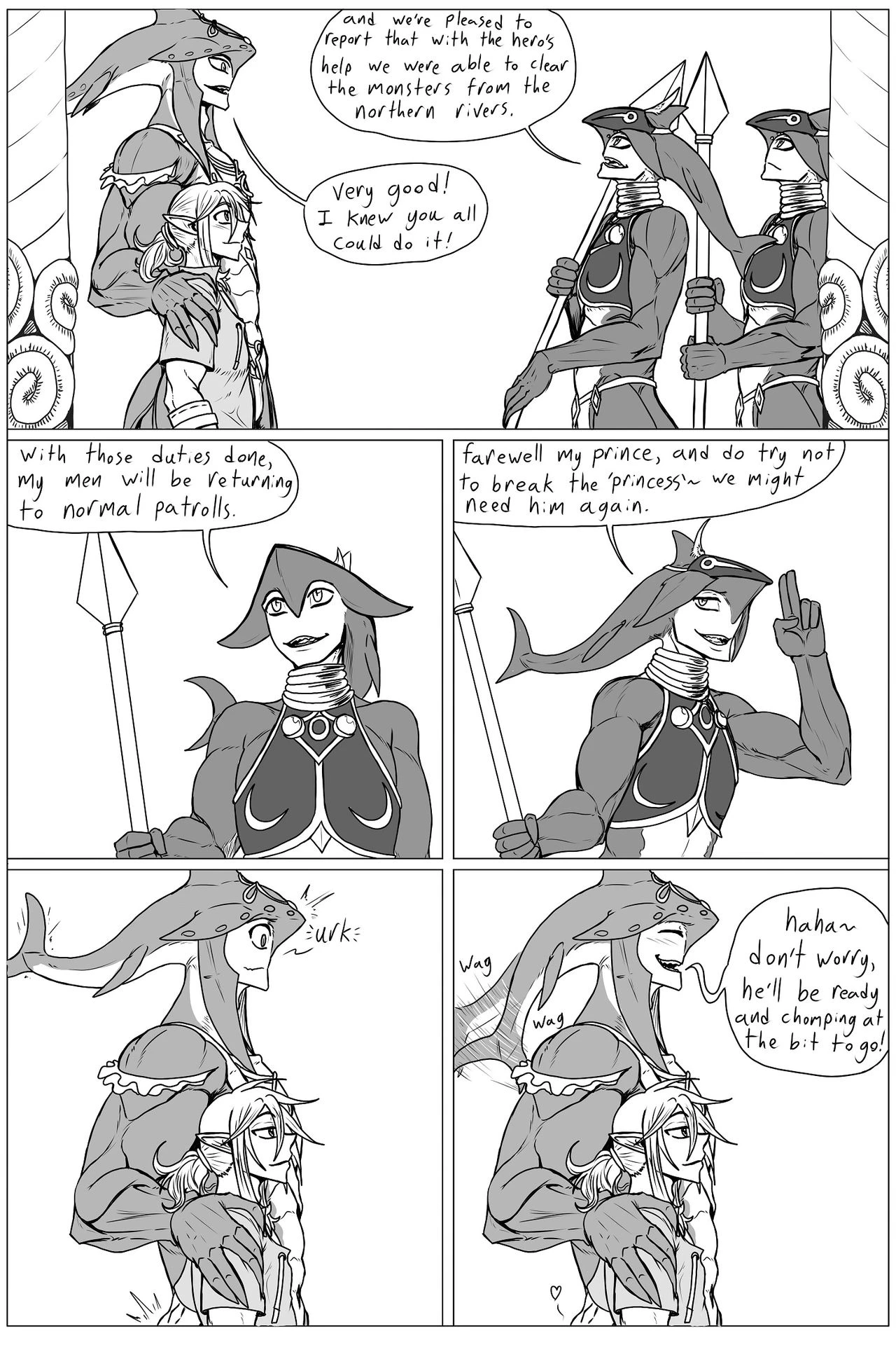 Spearfishing porn comic picture 1