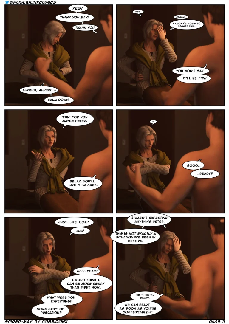 Spider-May porn comic picture 12