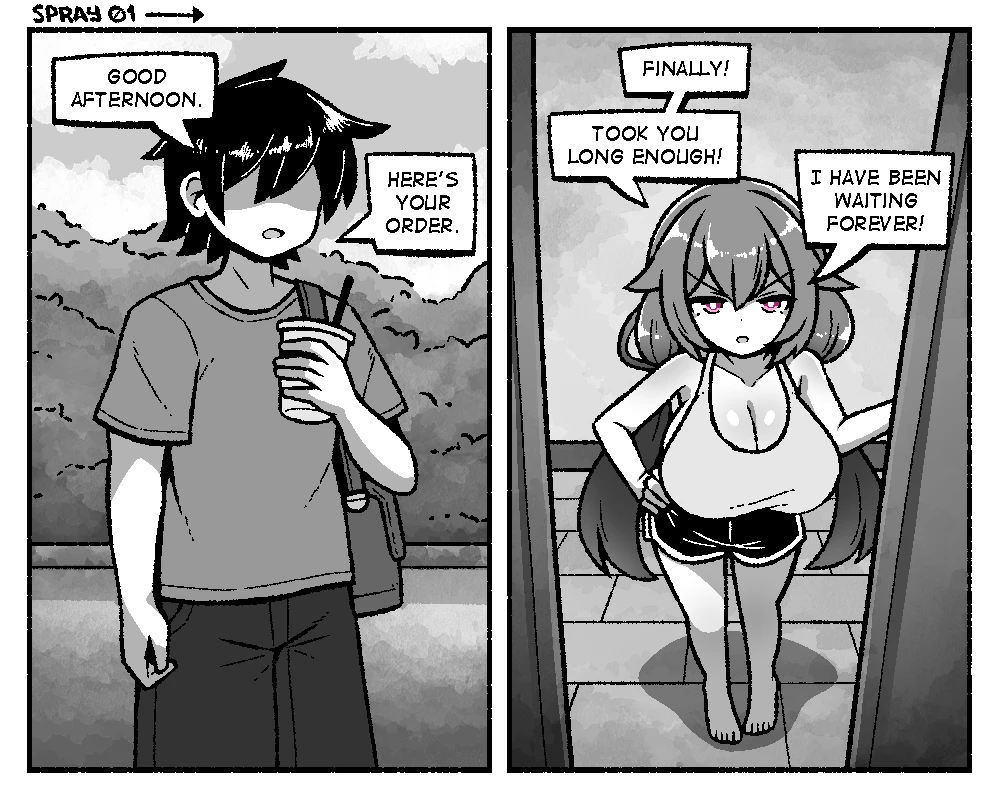 Spray porn comic picture 1