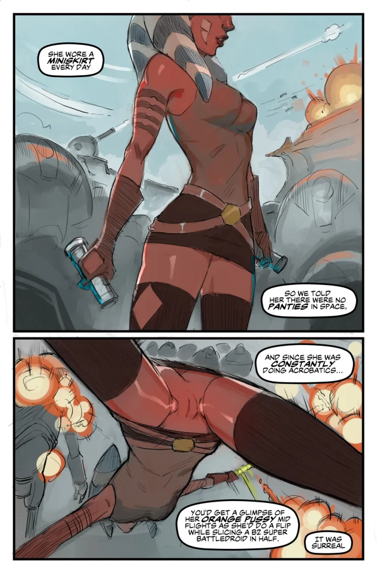 Star Wars - Obi Wan Tells Luke About Ahsoka Tano porn comic picture 3