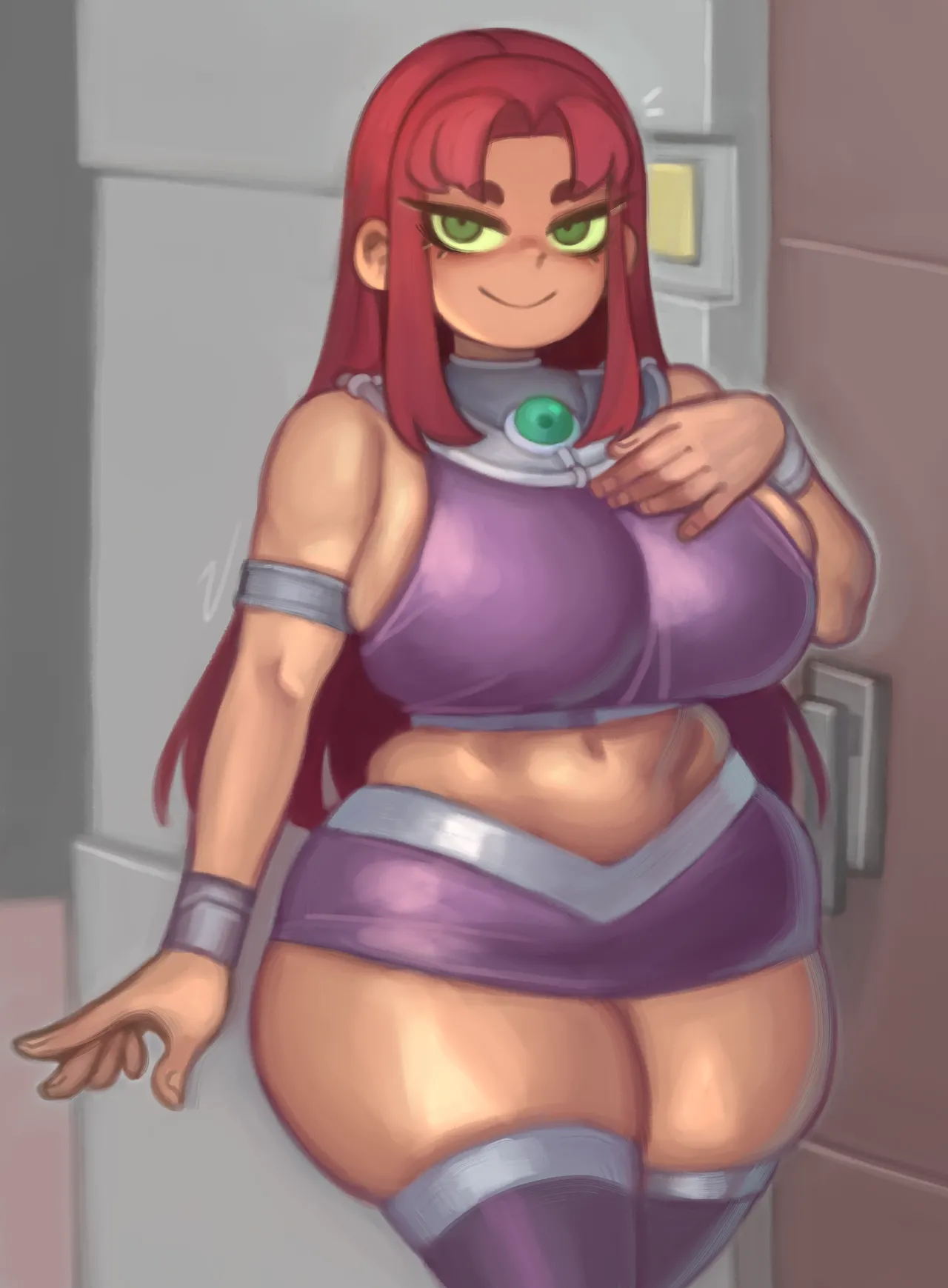 Starfire porn comic picture 1