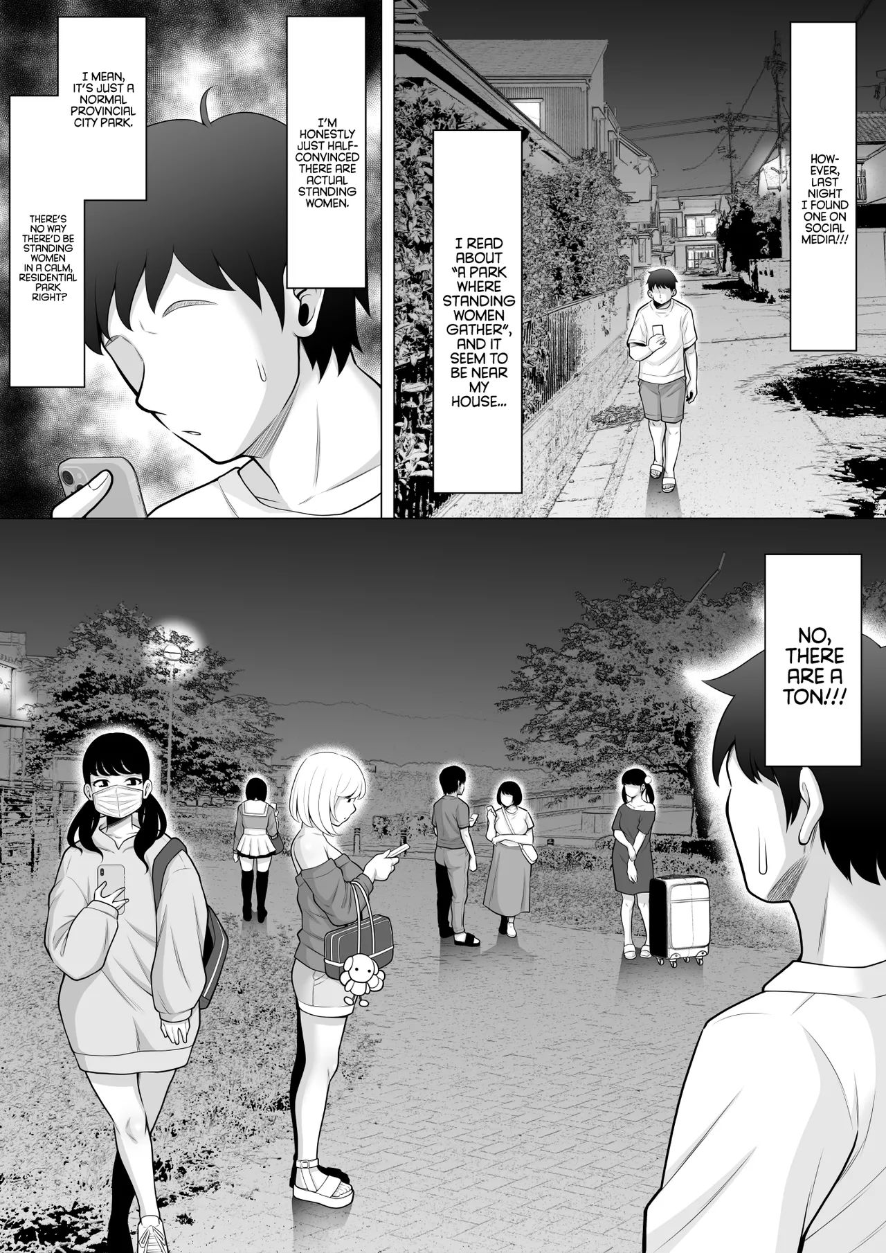 Story About How I Hired And Creampied A Black Gal From A Famed Standing Girl Park | Uwasa no Tachinbo Kouen de Kuro Gal JK Katte Nama Nakadashi Shita Hanashi porn comic picture 3