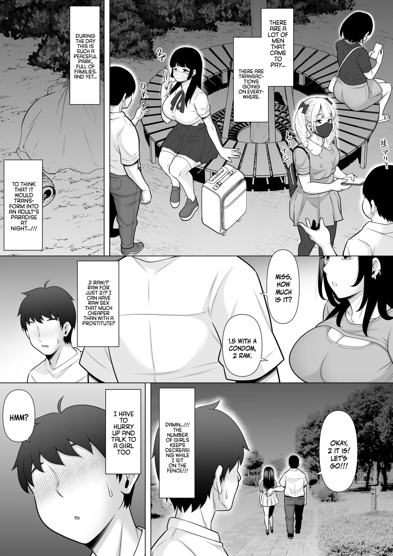 Story About How I Hired And Creampied A Black Gal From A Famed Standing Girl Park | Uwasa no Tachinbo Kouen de Kuro Gal JK Katte Nama Nakadashi Shita Hanashi porn comic picture 5