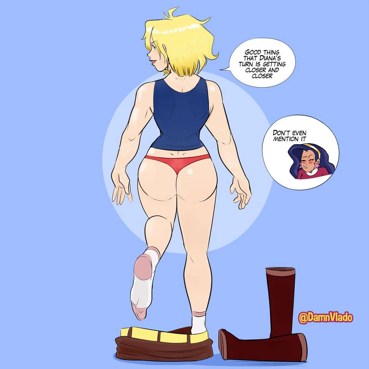 Strippin' Hero Girls porn comic picture 11