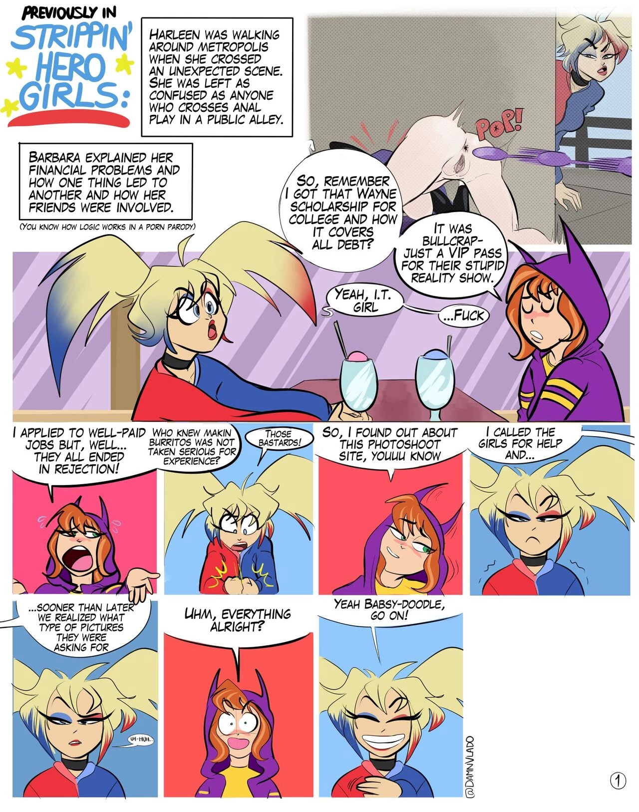 Strippin' Hero Girls porn comic picture 67