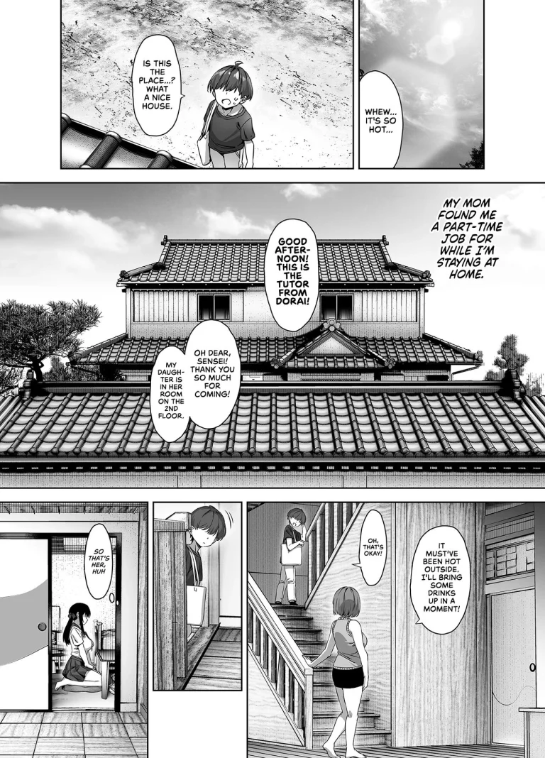 Summertime in the Countryside With The Huge Student Seducing Me | Natsu to Inaka to Yuuwaku shite kuru Dekkai Oshiego porn comic picture 5