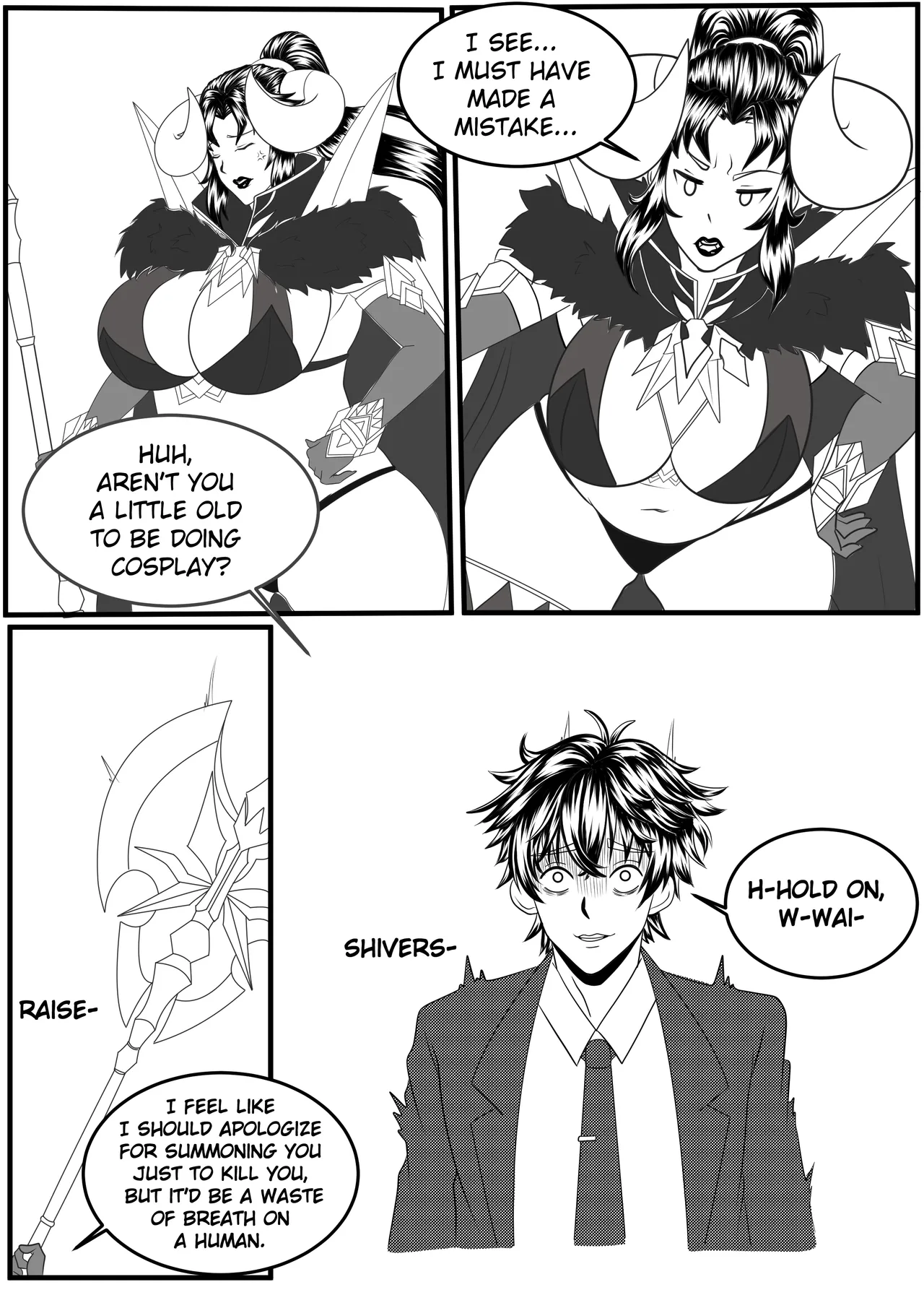 Summoning of the Wannabe Demon Lord porn comic picture 4