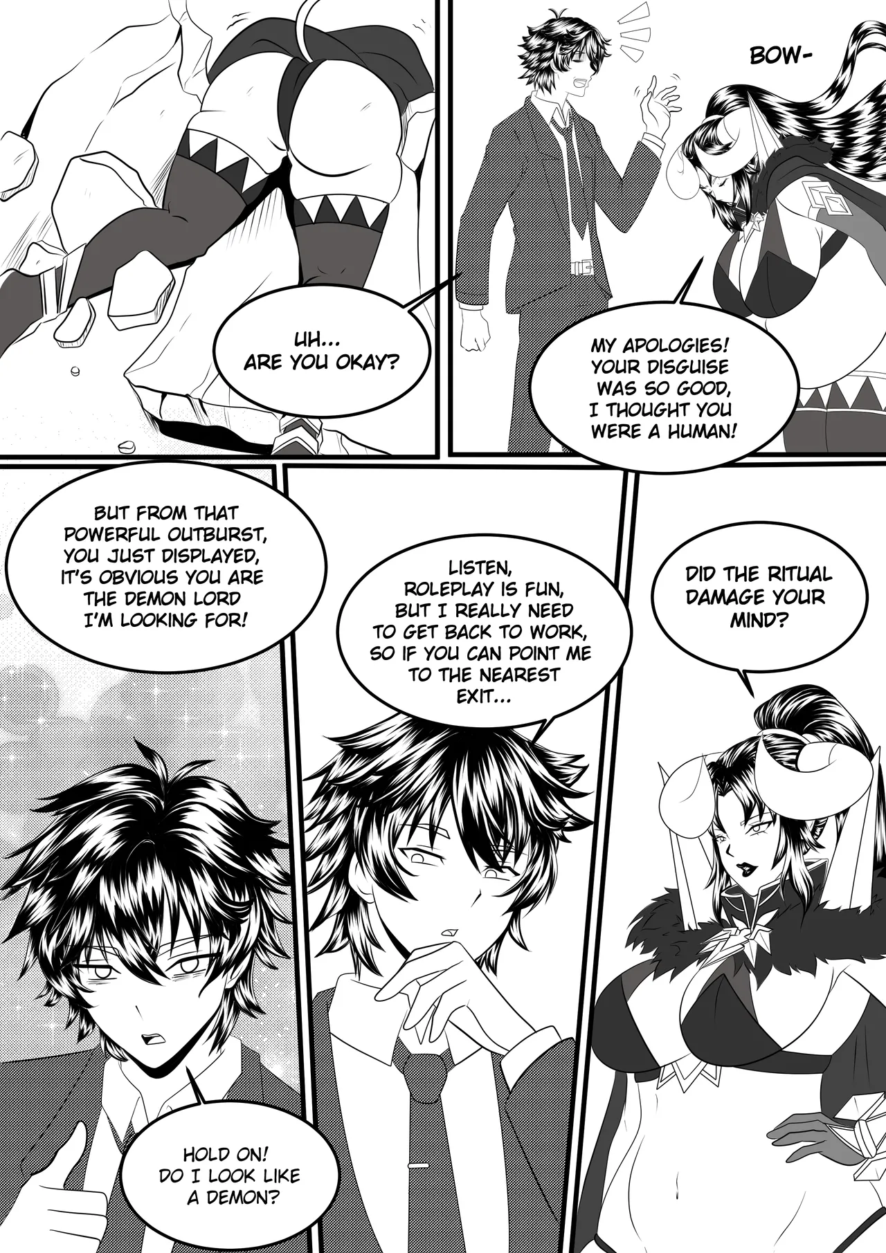 Summoning of the Wannabe Demon Lord porn comic picture 6