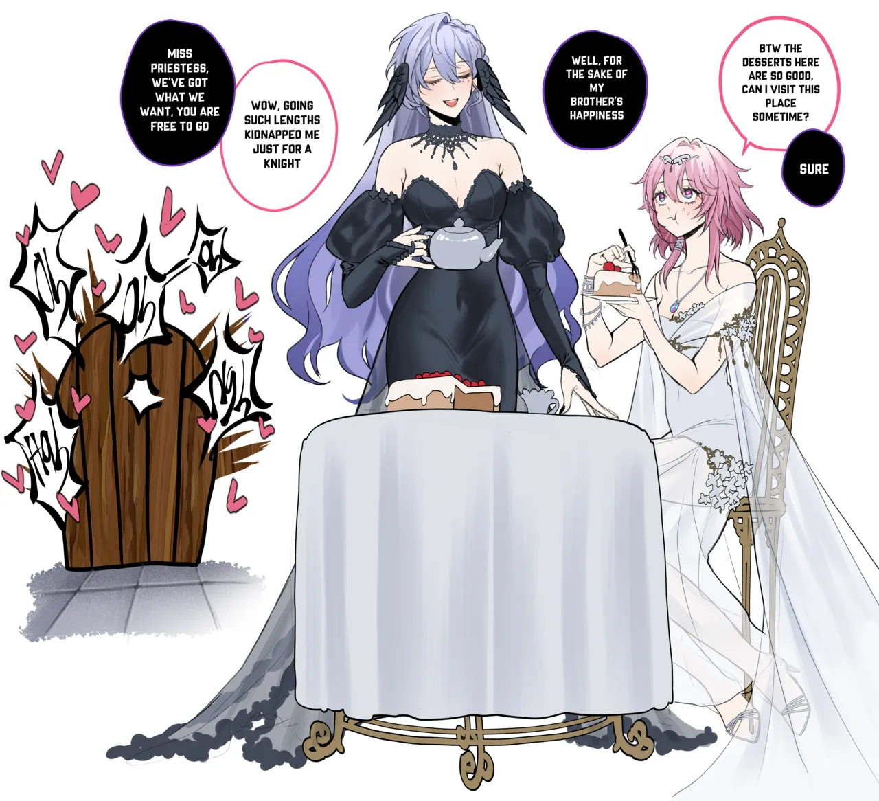 Sunday x Caelus/ Demon King x Knight AU porn comic picture 10
