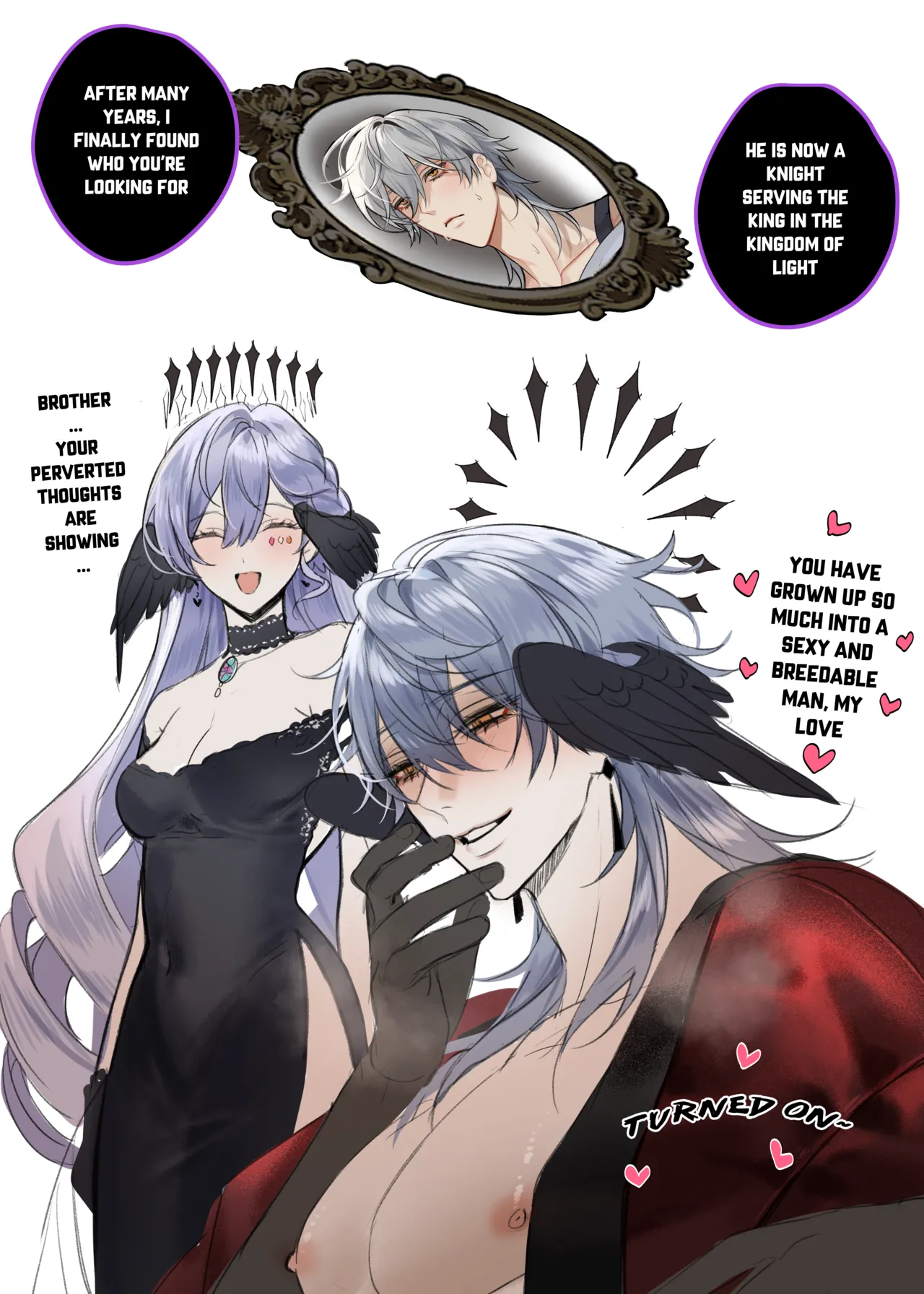 Sunday x Caelus/ Demon King x Knight AU porn comic picture 12