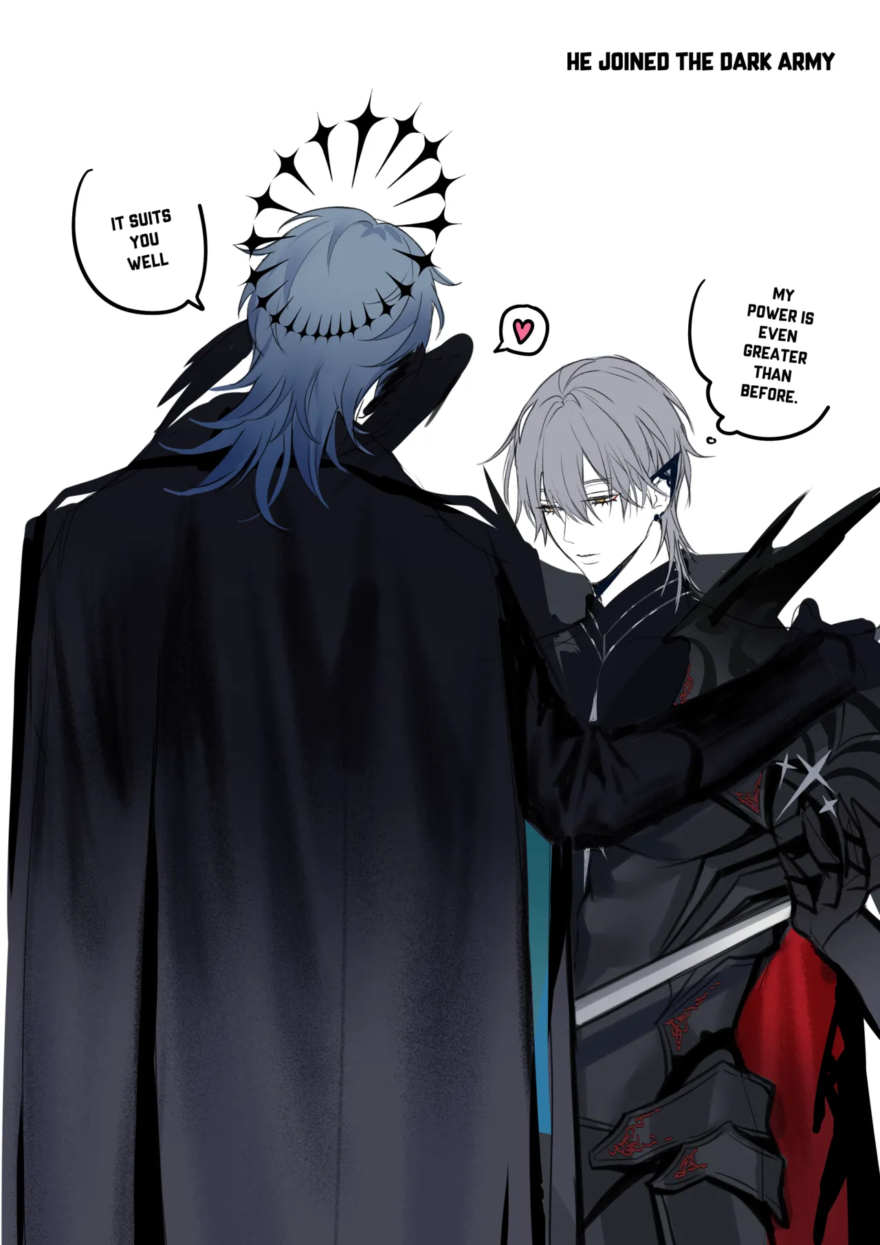 Sunday x Caelus/ Demon King x Knight AU porn comic picture 23