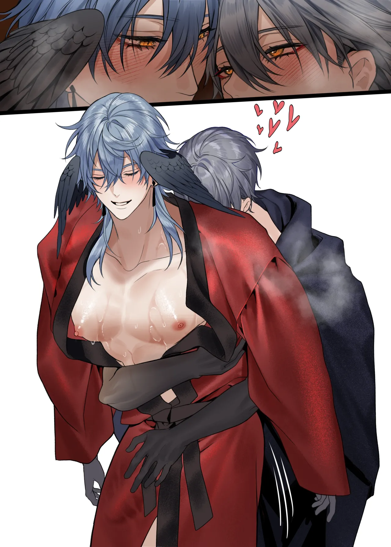 Sunday x Caelus/ Demon King x Knight AU porn comic picture 31