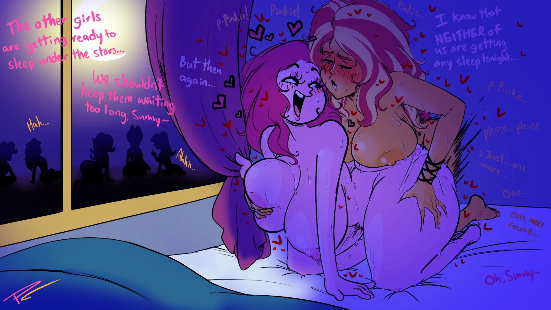 Sunset & Pinkies' Vacation porn comic picture 11