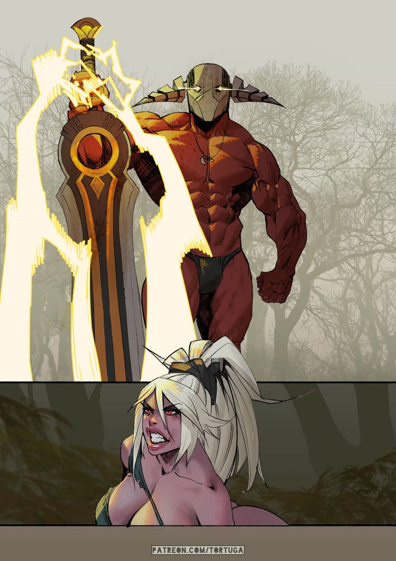 Sven x Traxex porn comic picture 1