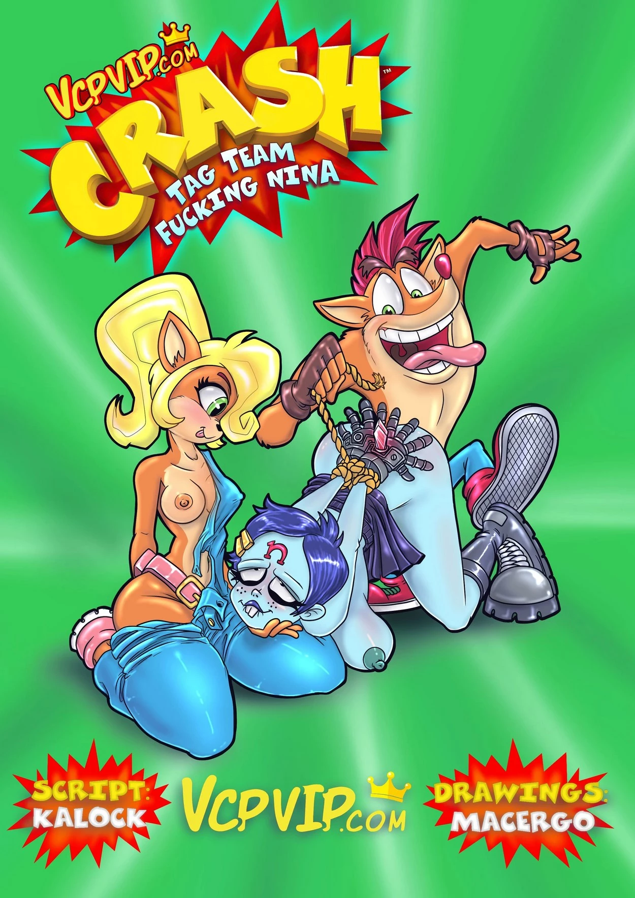 Tag Team Fucking Nina porn comic picture 1