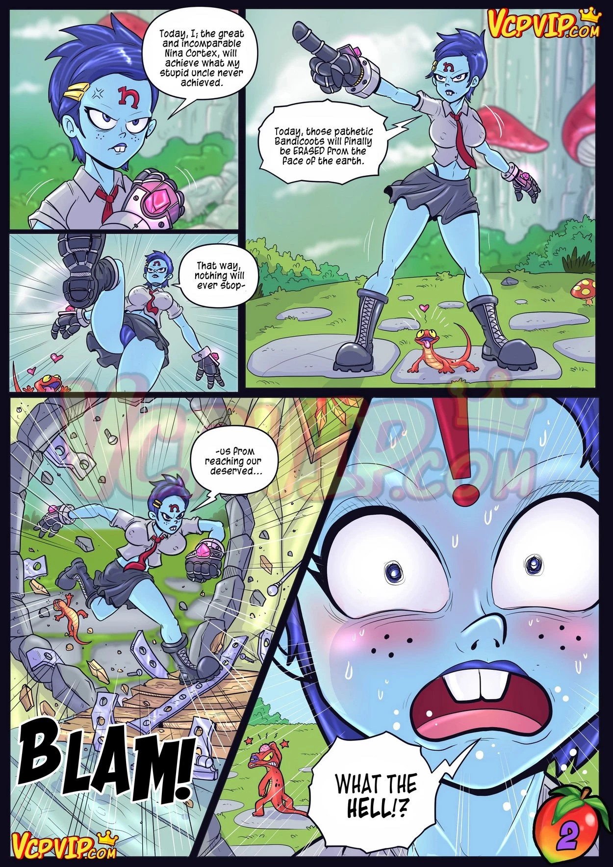 Tag Team Fucking Nina porn comic picture 3