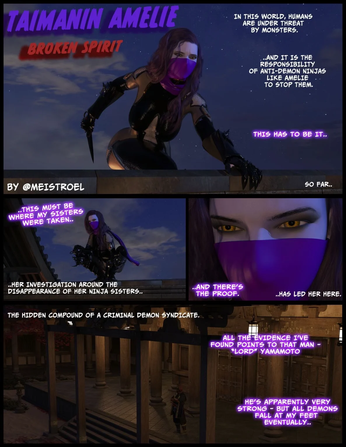 Taimanin Amelie: Broken Spirit porn comic picture 1