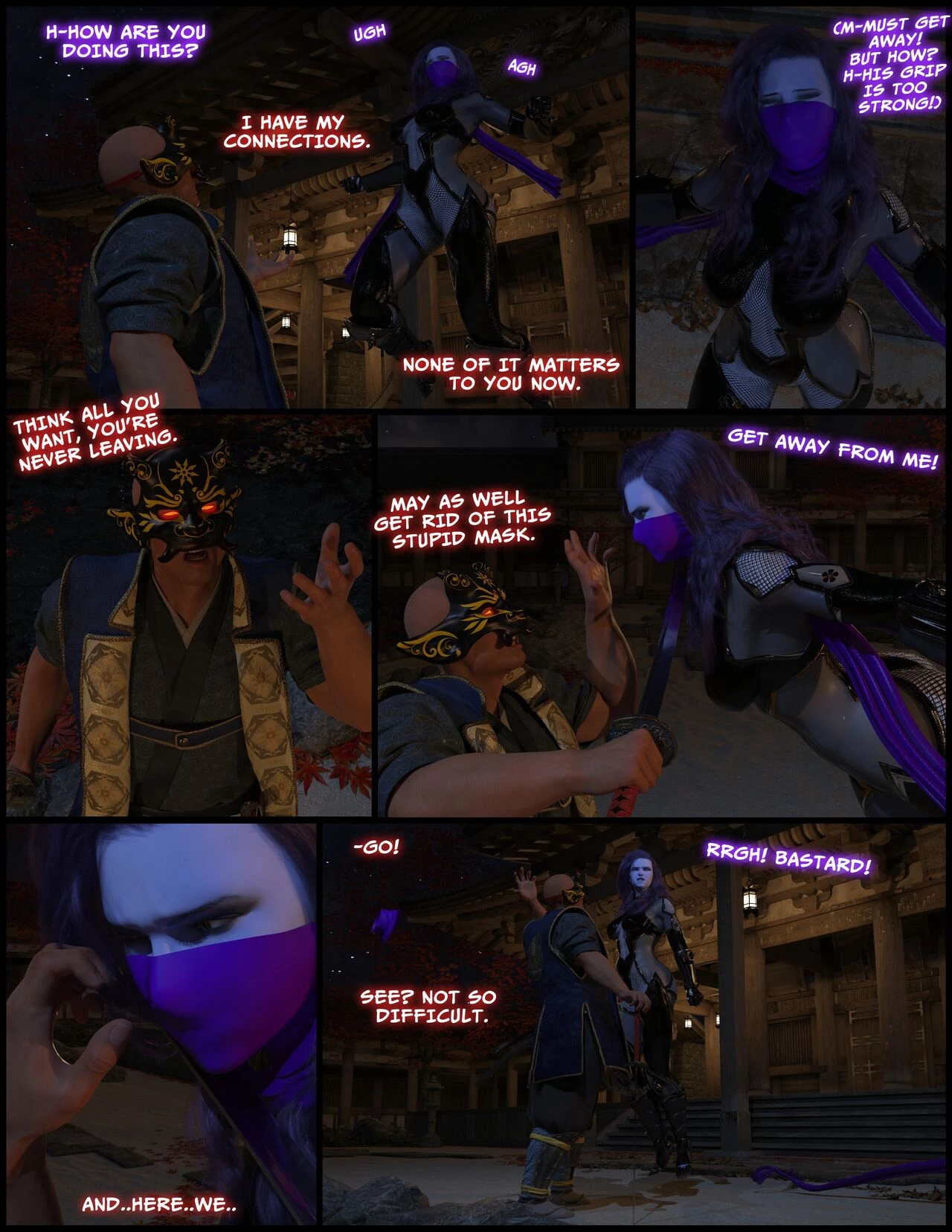 Taimanin Amelie: Broken Spirit porn comic picture 4