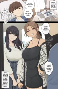 Tall, Busty Onee-sans Turn My New Place into Their Sex Room | Keitai Choushin Onee-san-tachi ni Shinkyo o Yaribeya ni Sareru Hanashi porn comic picture 1
