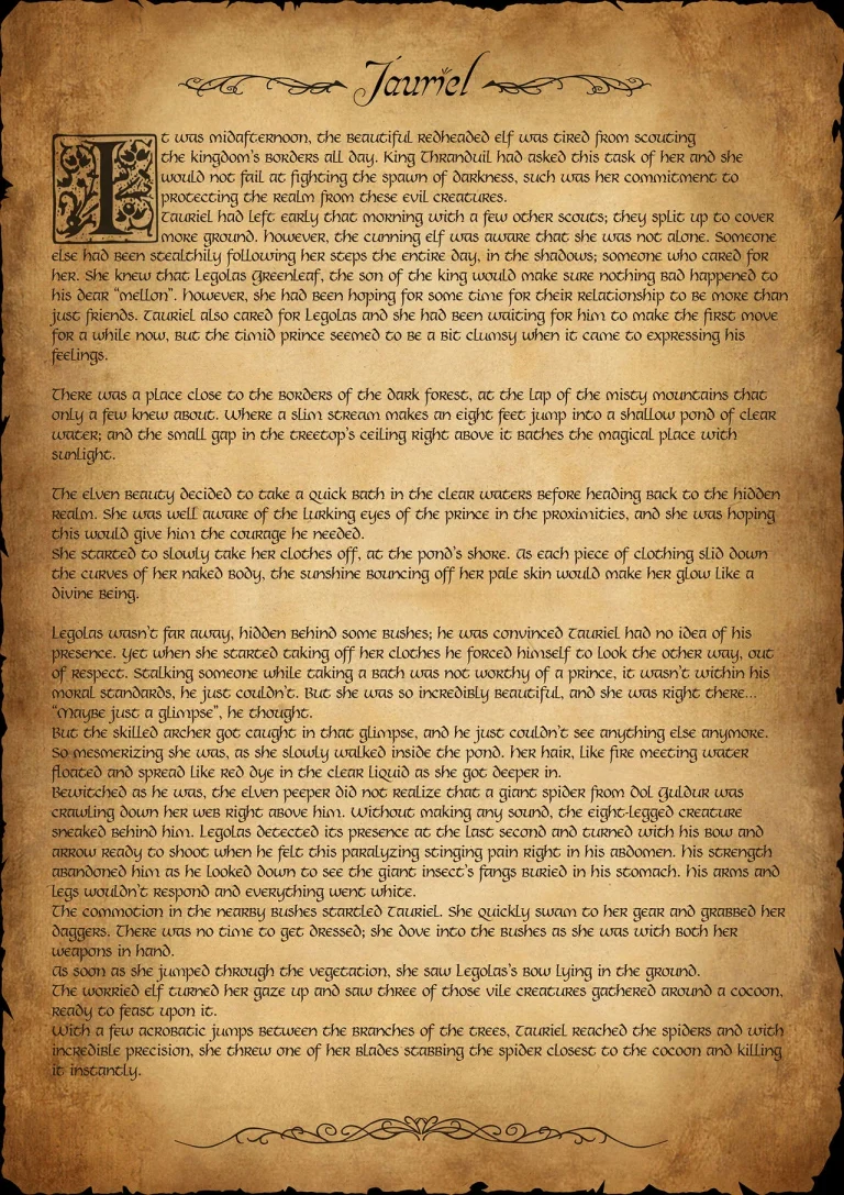 Tauriel's Story porn comic picture 1
